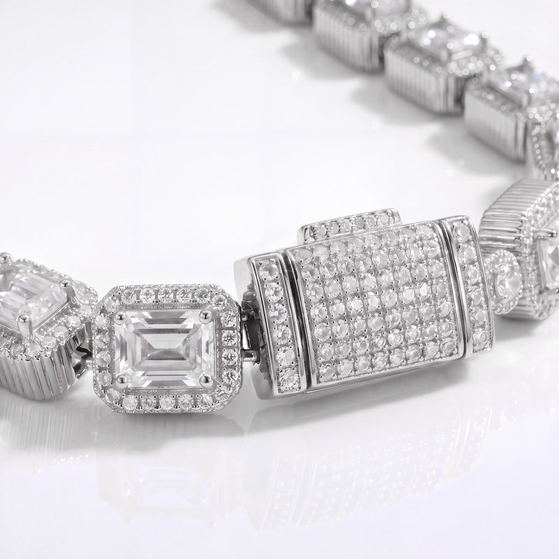 Baguette Iced Chain (Silver)