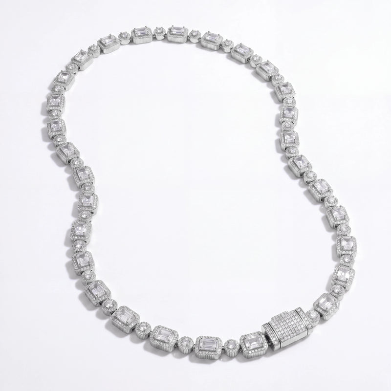 Baguette Iced Chain (Silver)