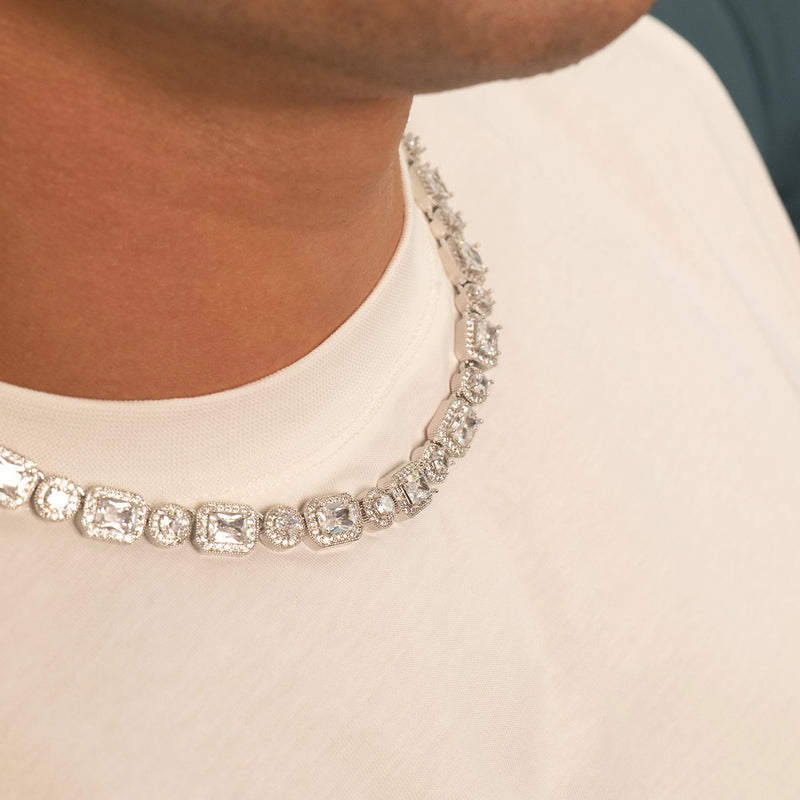Baguette Iced Chain (Silver)