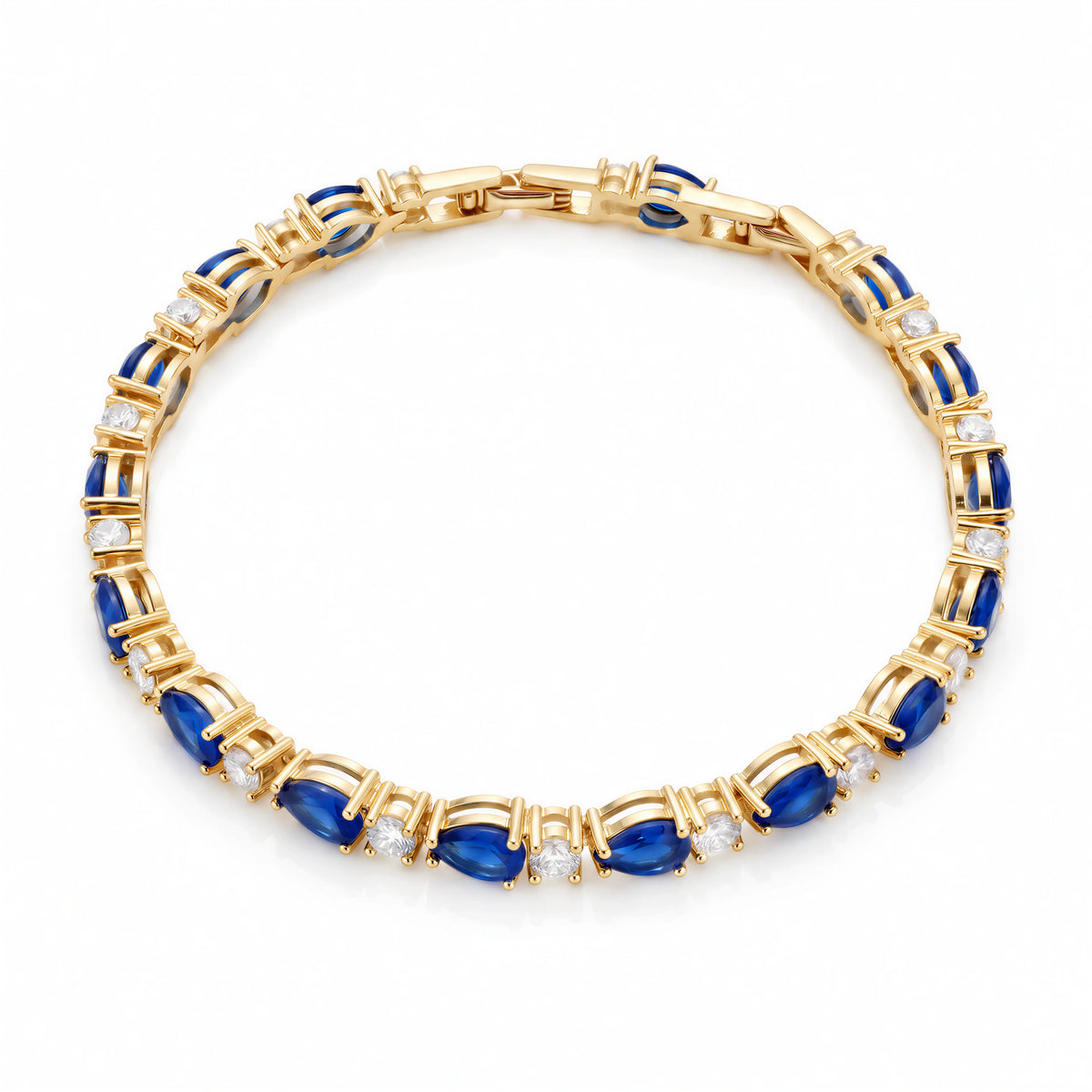 Blue Sapphire Bracelet (Gold)