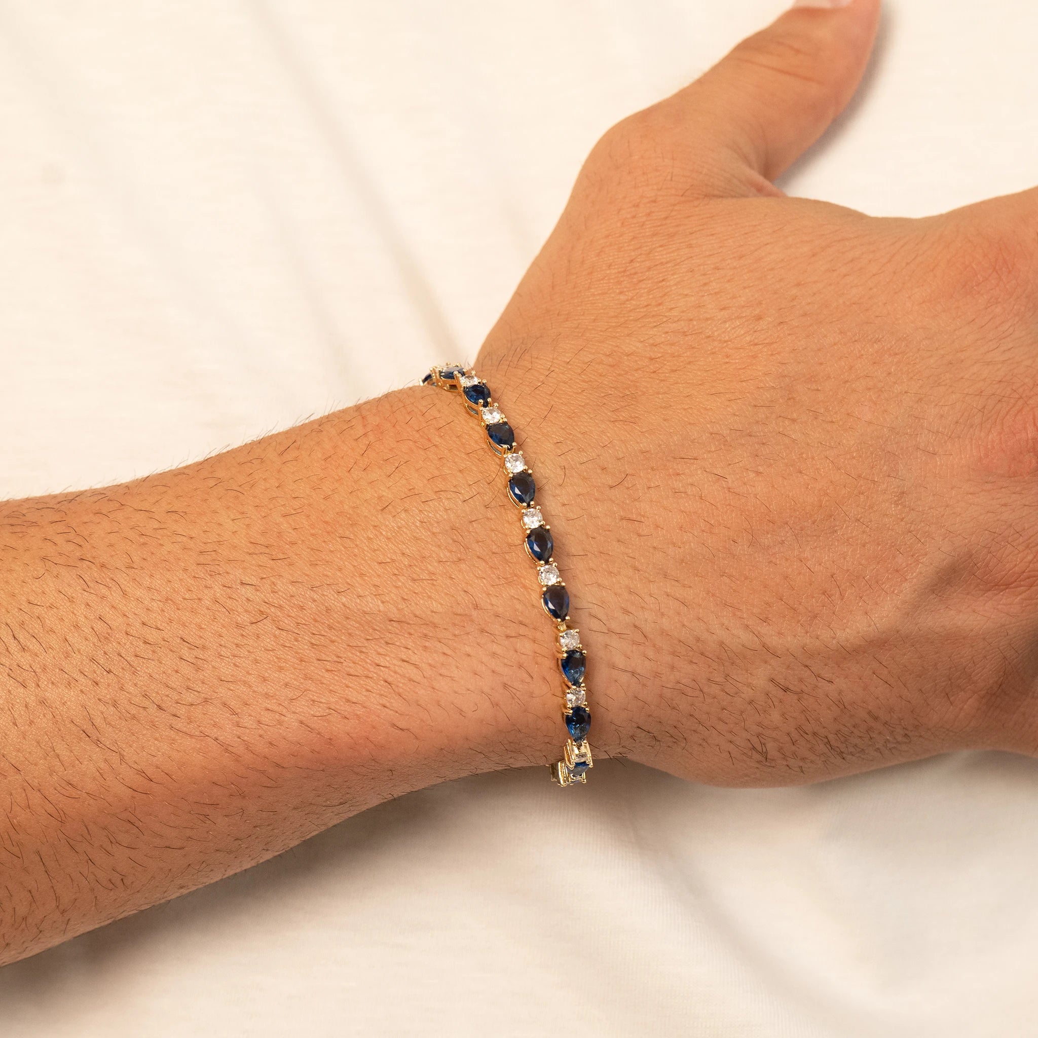 Blue Sapphire Bracelet (Gold)