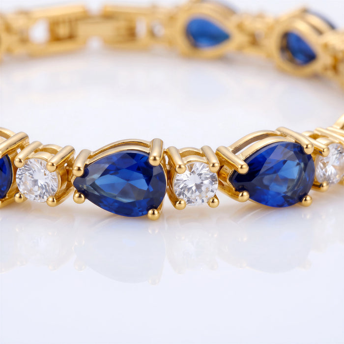 Blue Sapphire Bracelet (Gold)