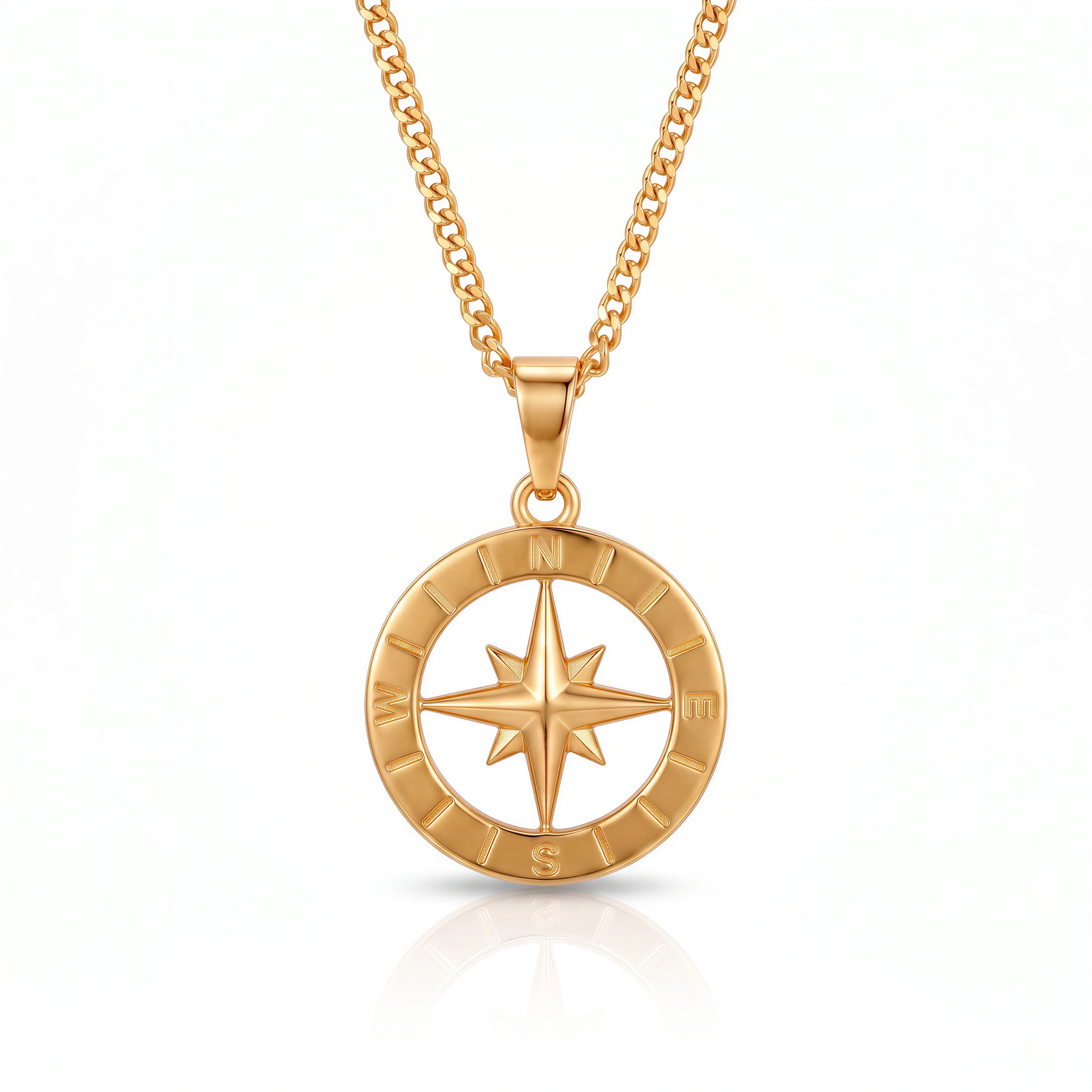 Compass Pendant (Gold)