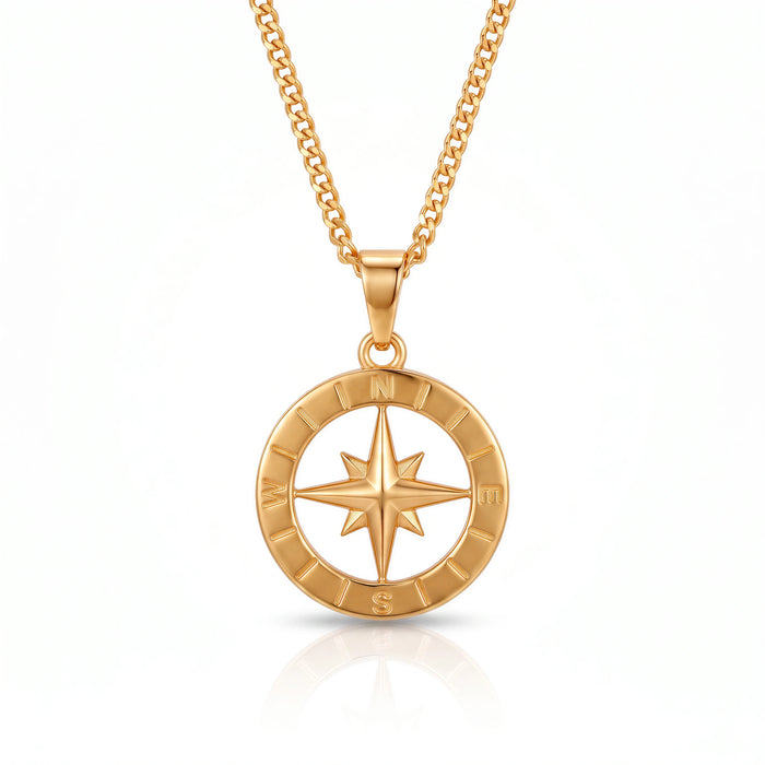 Compass Pendant (Gold)