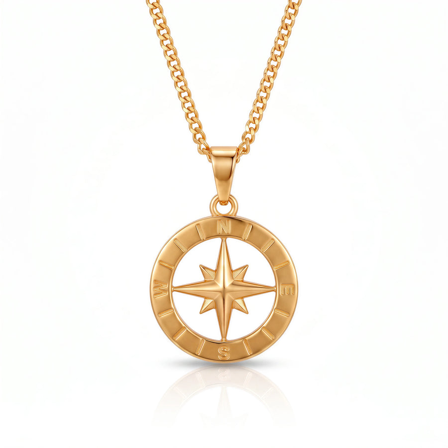 Compass Pendant (Gold)