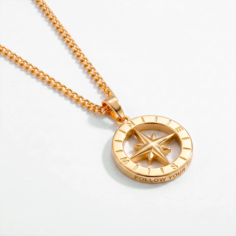 Compass Pendant (Gold)
