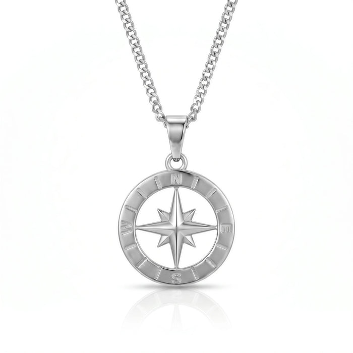 Compass Pendant (Silver)