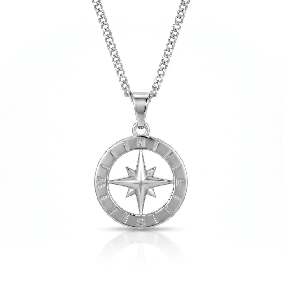 Compass Pendant (Silver)