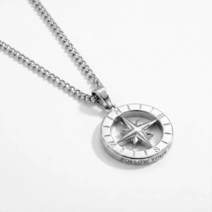 Compass Pendant (Silver)