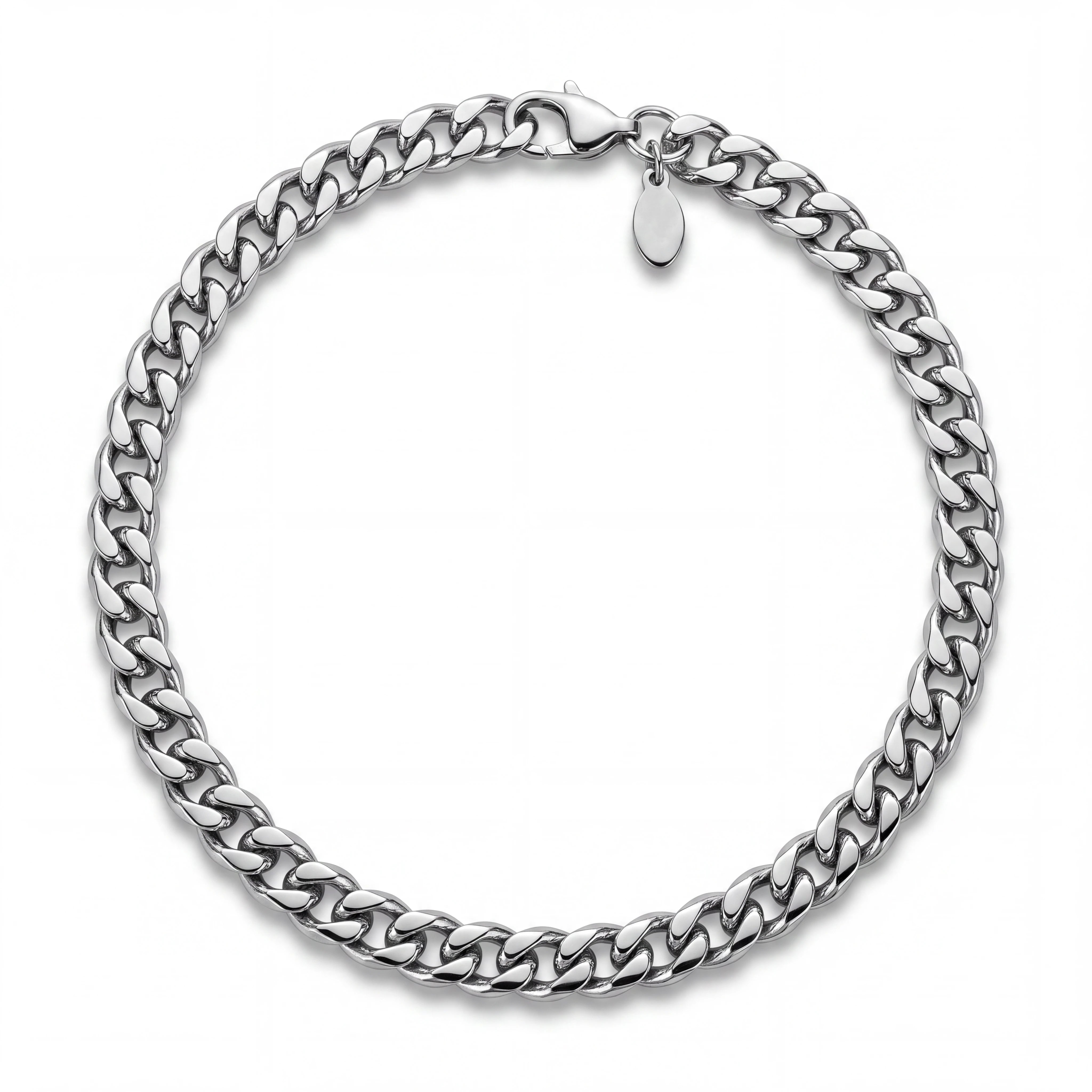 CUBAN BRACELET (SILVER) 4MM