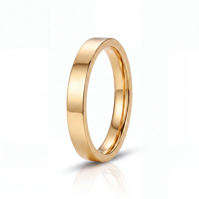 Flat Band Ring 4MM (Gold)