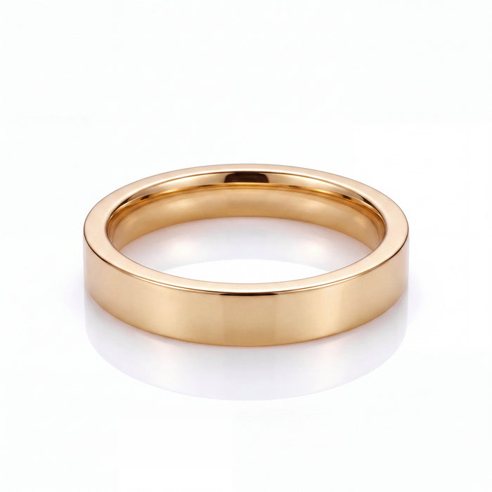 Flat Band Ring 4MM (Gold)