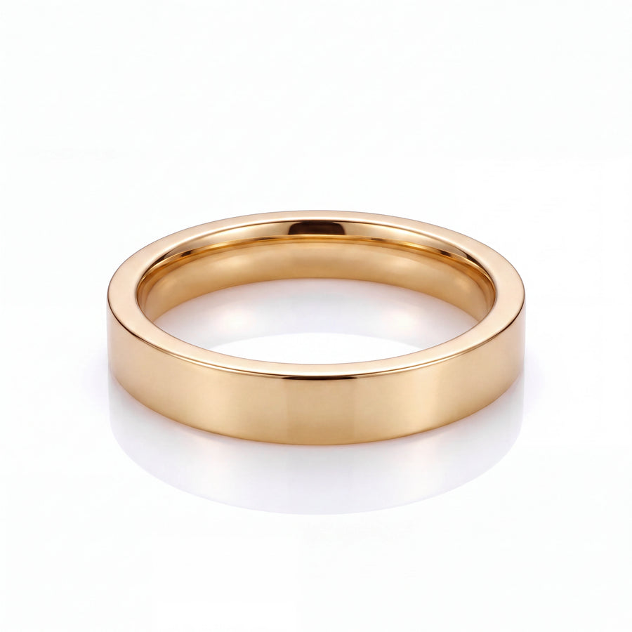 Flat Band Ring 4MM (Gold)