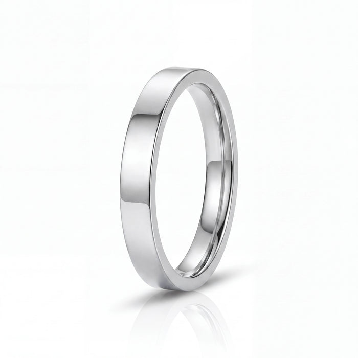 Flat Band Ring 4MM (Silver)