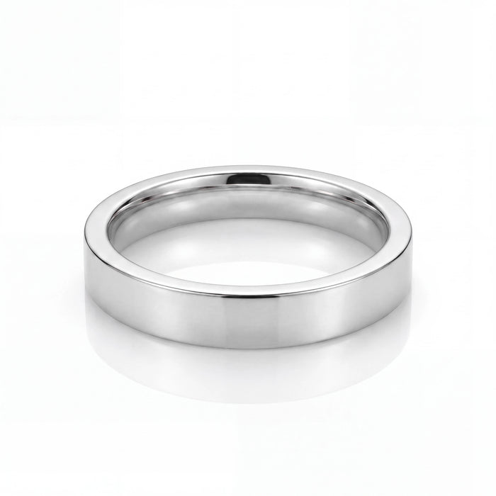 Flat Band Ring 4MM (Silver)