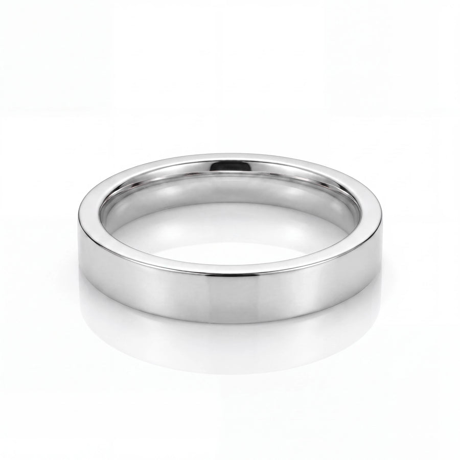 Flat Band Ring 4MM (Silver)