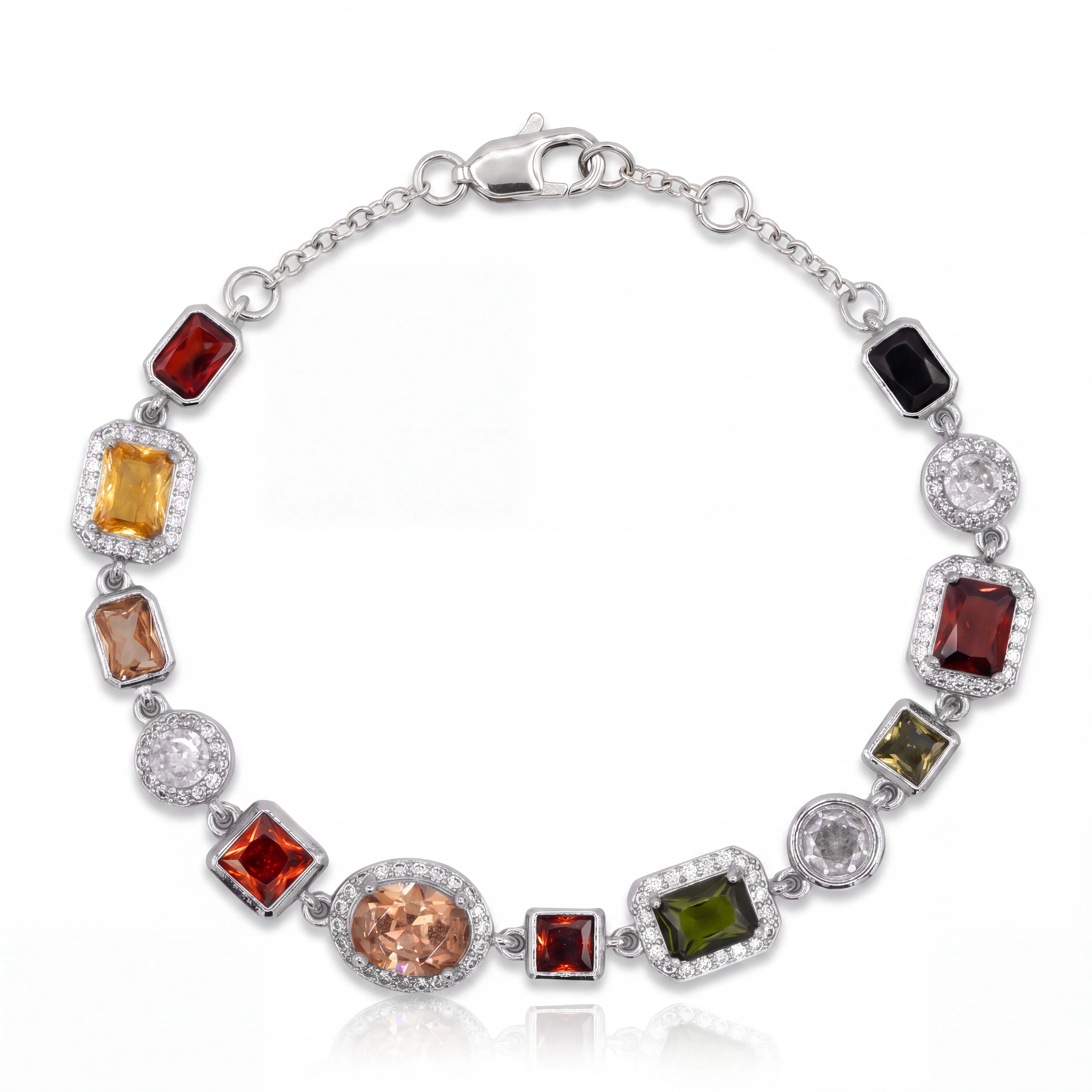 GEMSTONE BRACELET (SILVER)