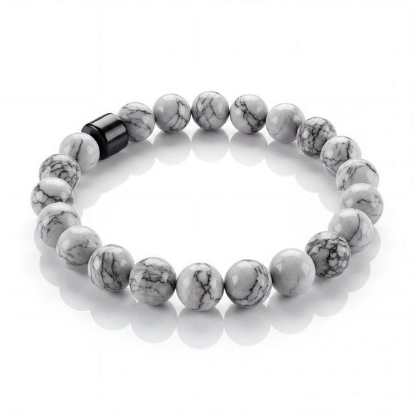Howlite Bead Bracelet 