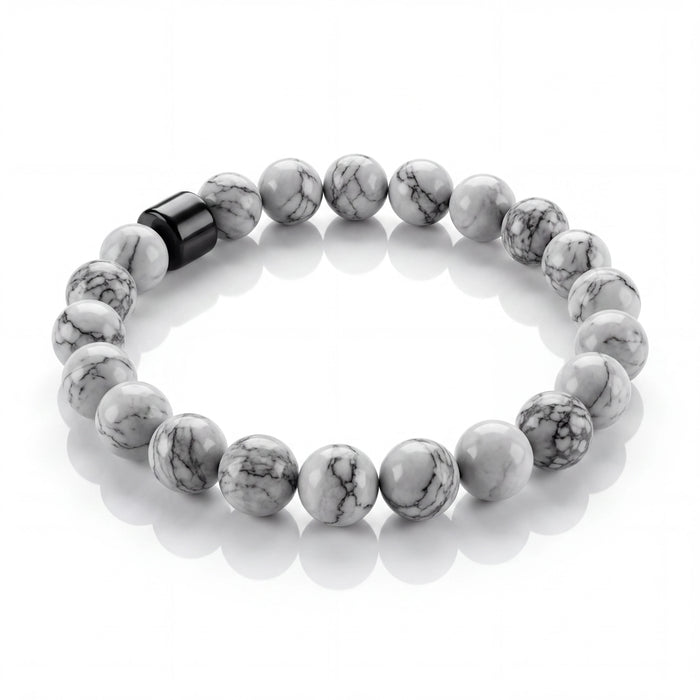 Howlite Bead Bracelet