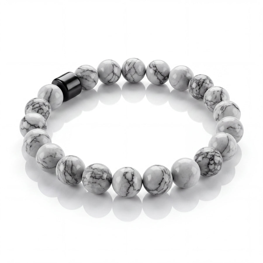 Howlite Bead Bracelet