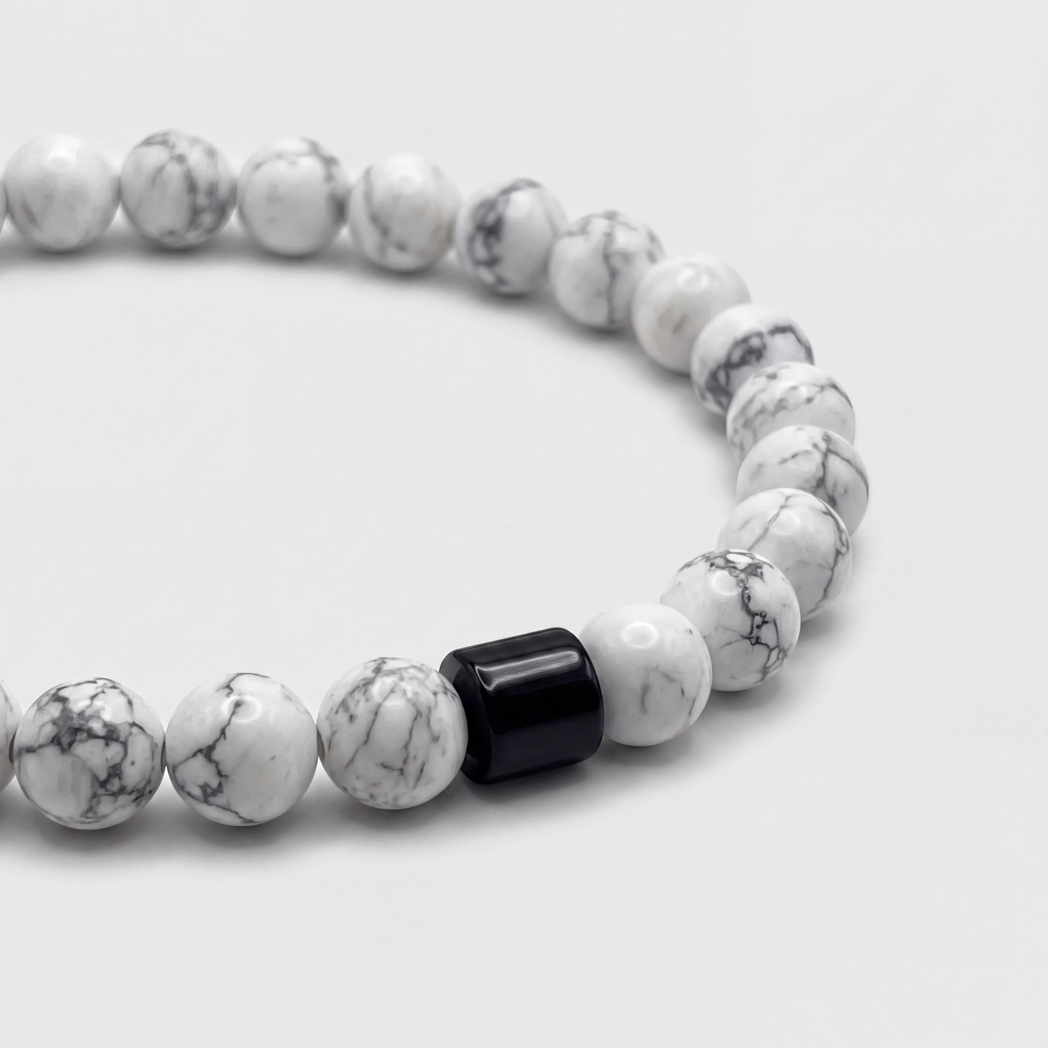 Howlite Bead Bracelet