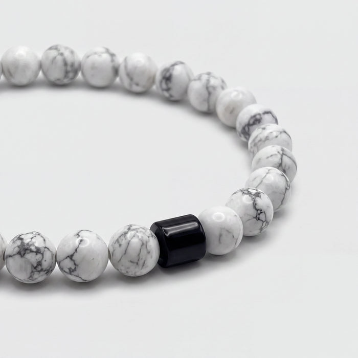 Howlite Bead Bracelet