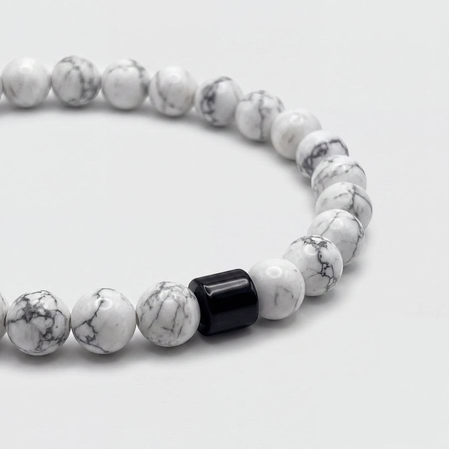 Howlite Bead Bracelet