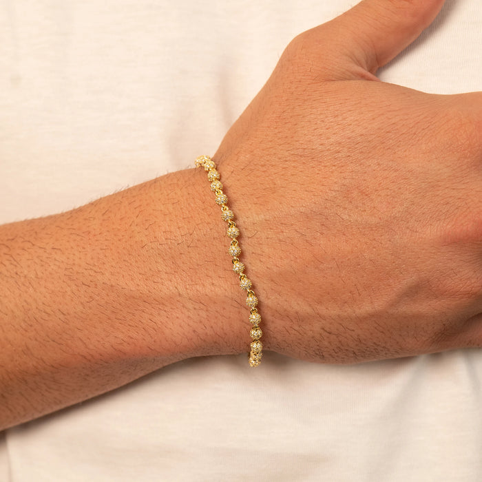 Iced Ball Bracelet (Gold)