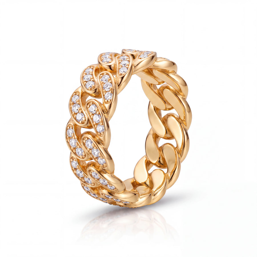 Iced Cuban Ring (Gold)