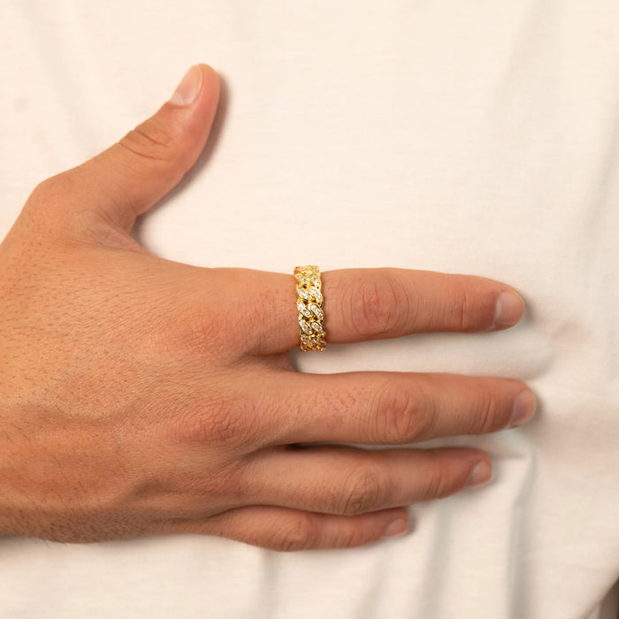 Iced Cuban Ring (Gold)