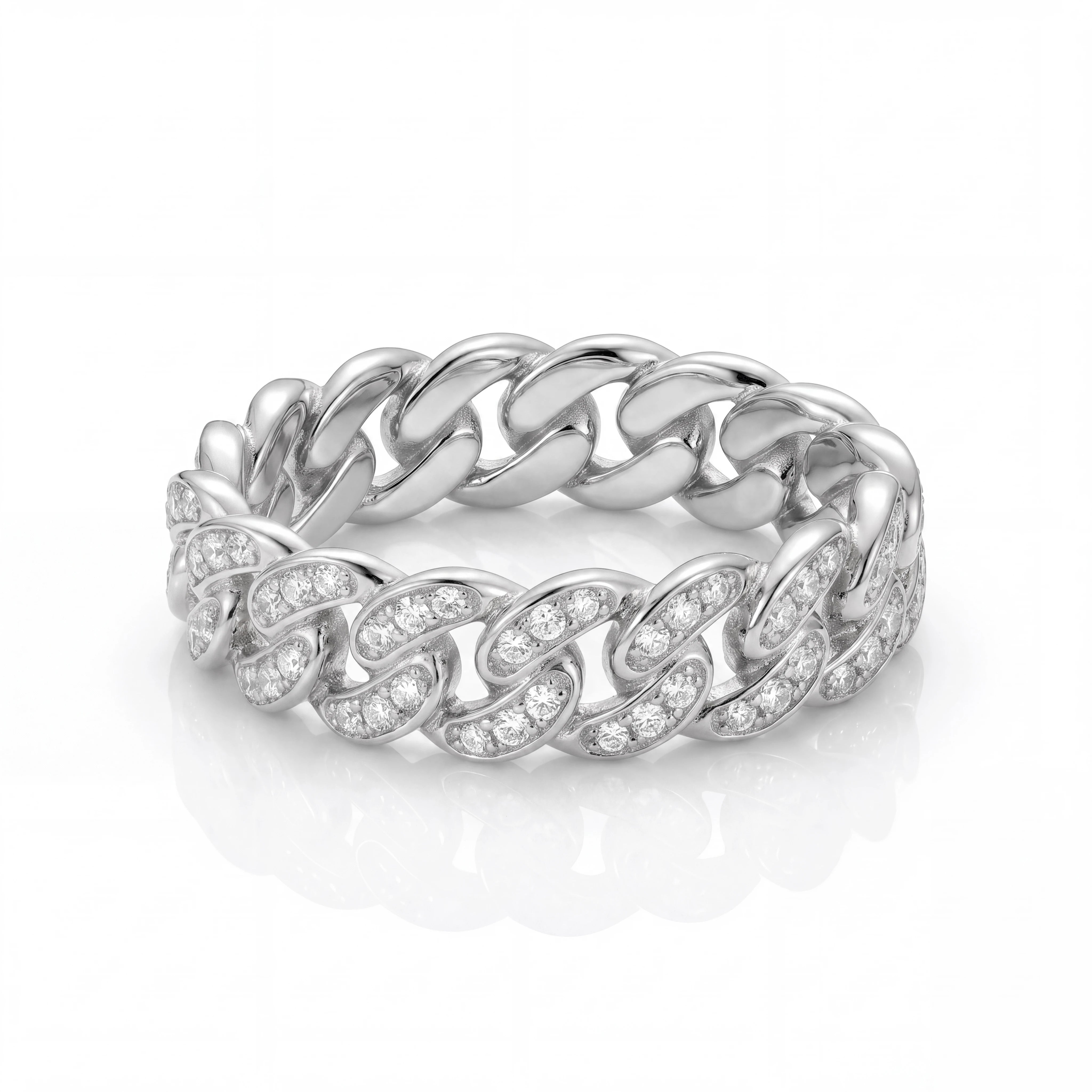 Iced Cuban Ring (Silver)