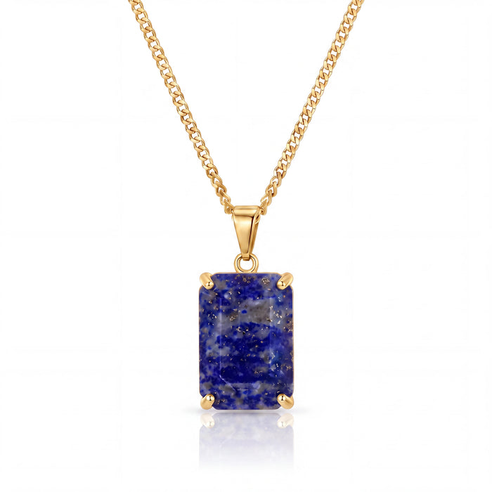 Lapis Lazuli Pendant (Gold)