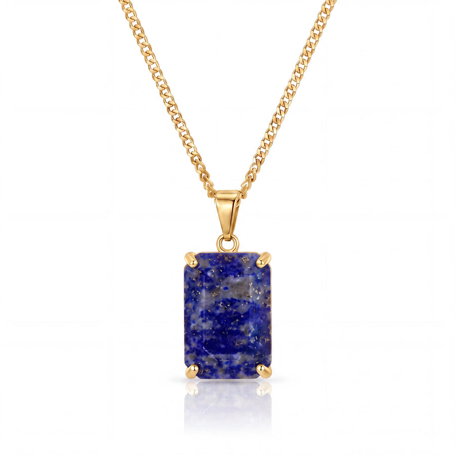 Lapis Lazuli Pendant (Gold)
