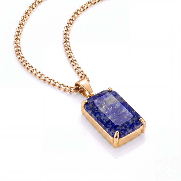 Lapis Lazuli Pendant (Gold)