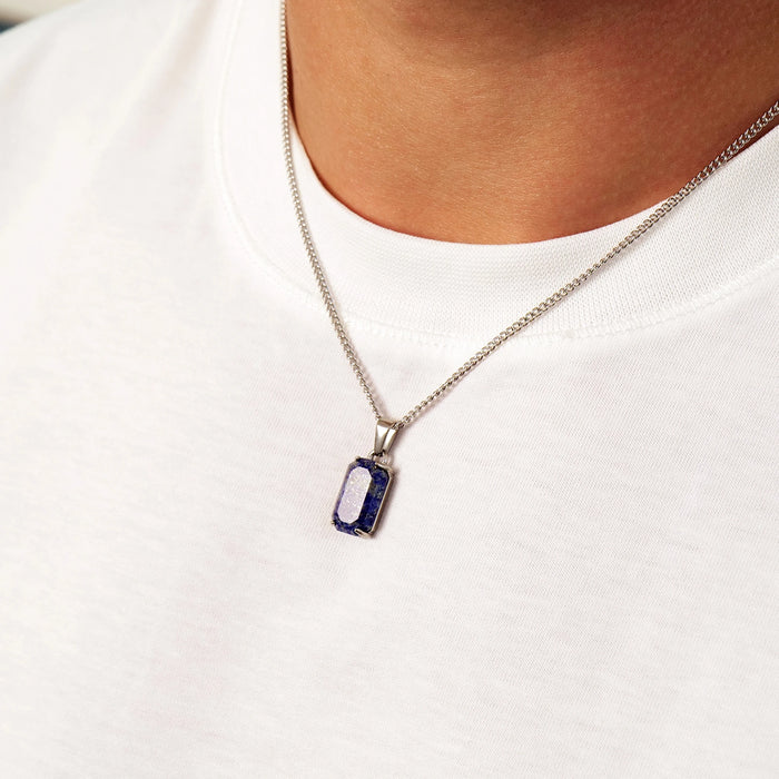 Lapis Lazuli Pendant (Silver)