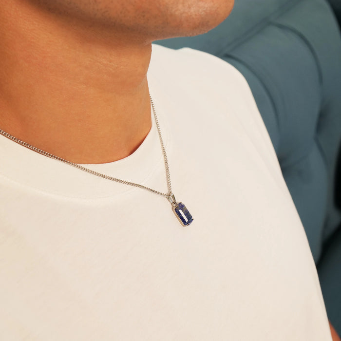 Lapis Lazuli Pendant (Silver)