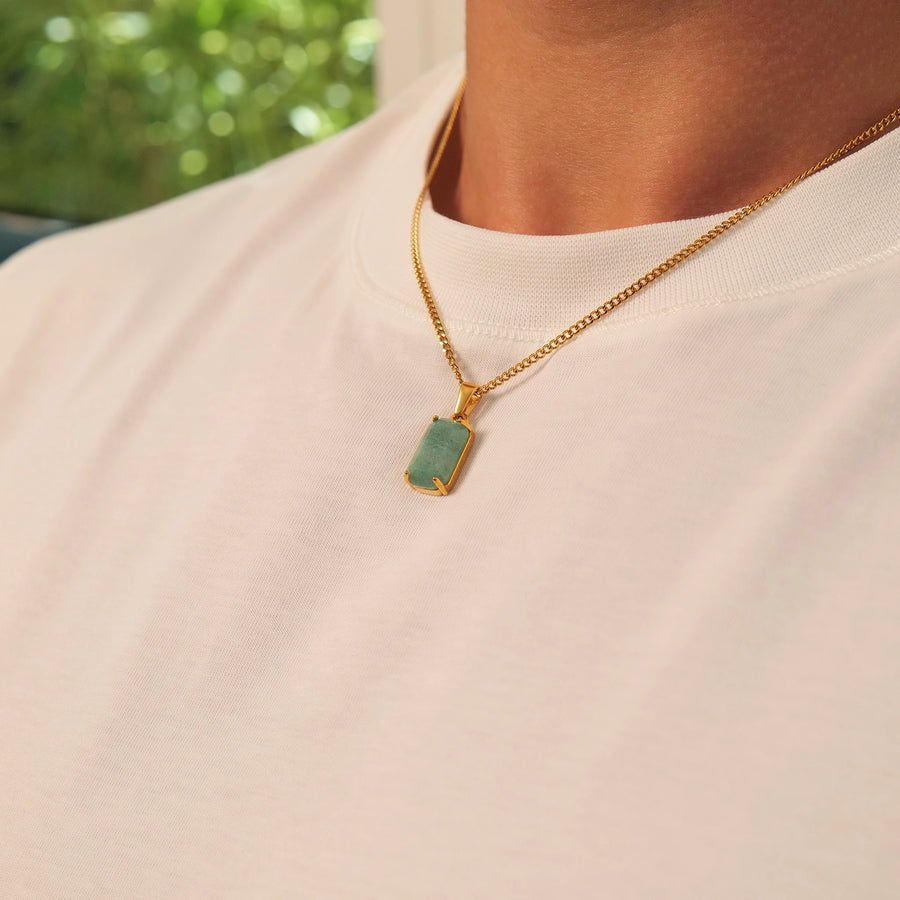 Limestone Pendant (Gold)