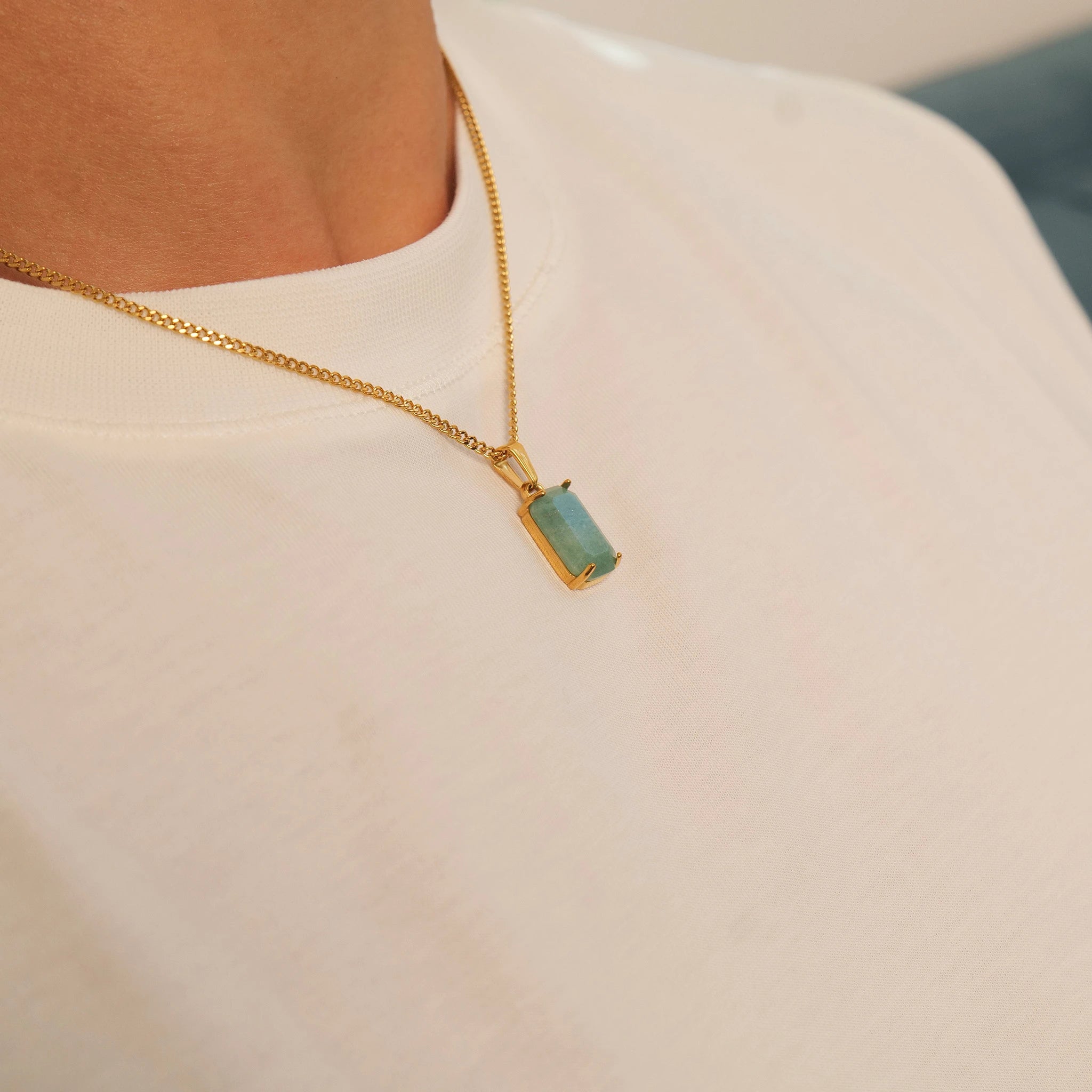 Limestone Pendant (Gold)