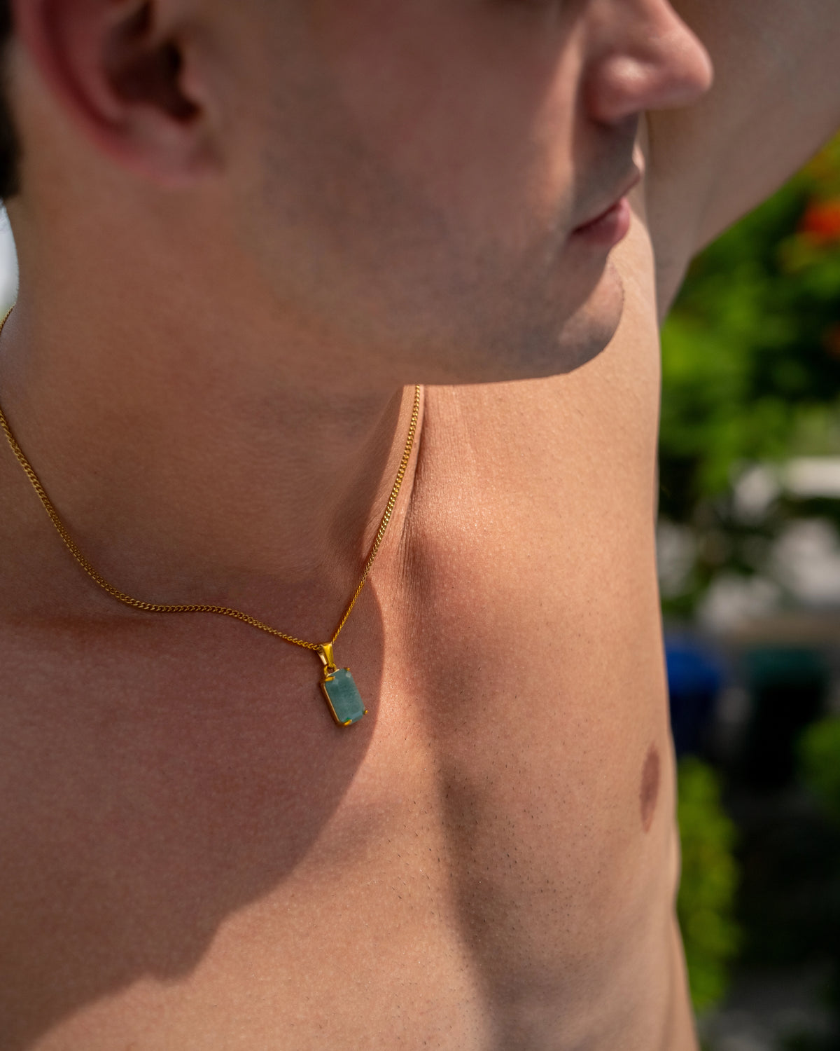 Limestone Pendant (Gold)