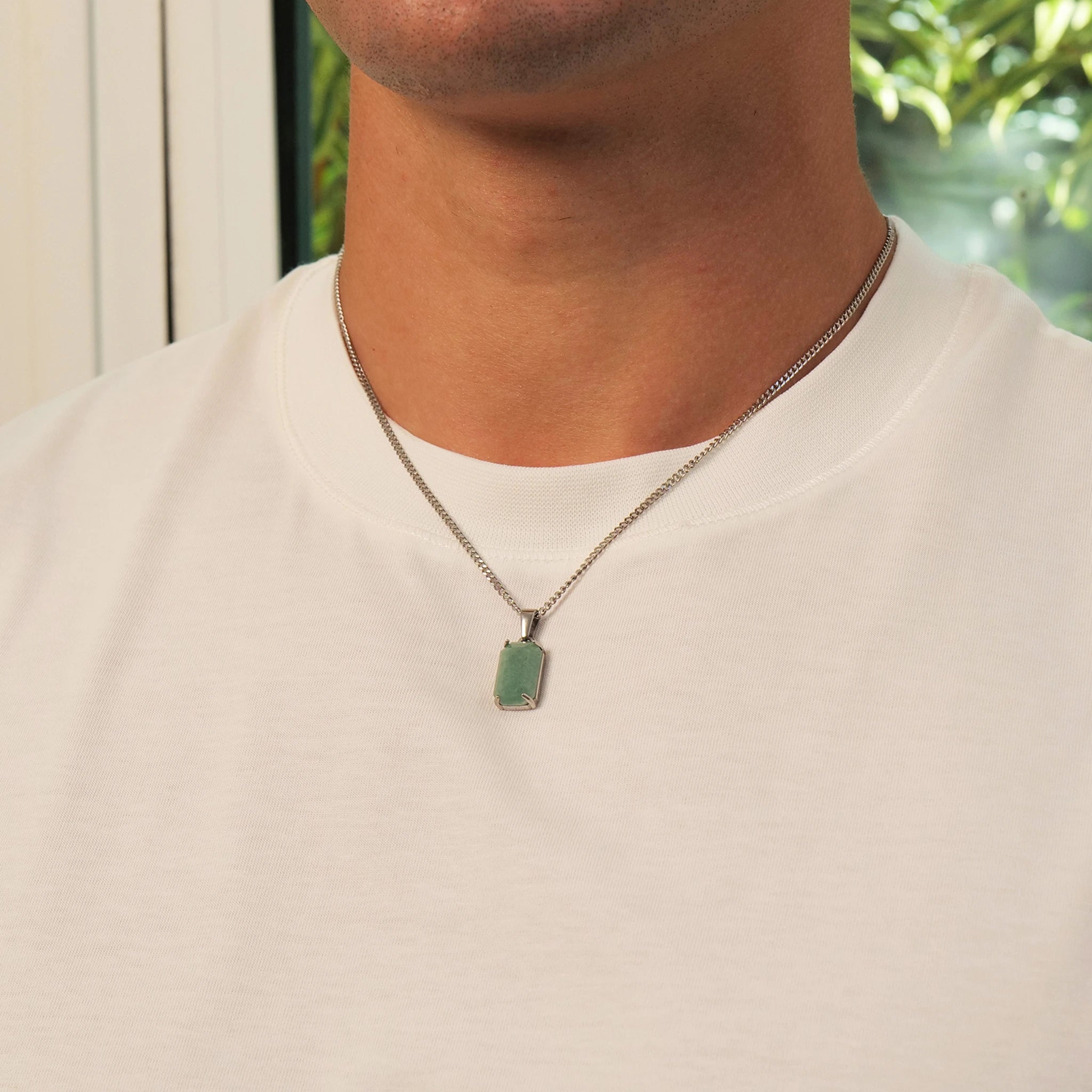 Limestone Pendant (Silver)