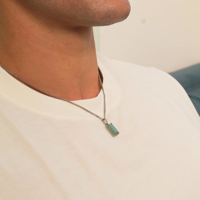 Limestone Pendant (Silver)