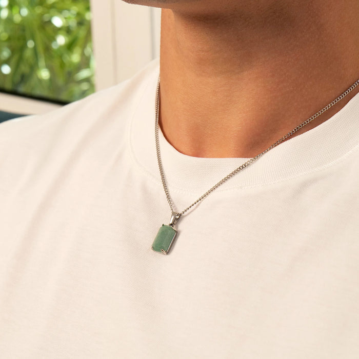 Limestone Pendant (Silver)