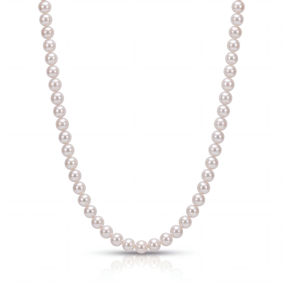 Natural Pearl Necklace (Silver)