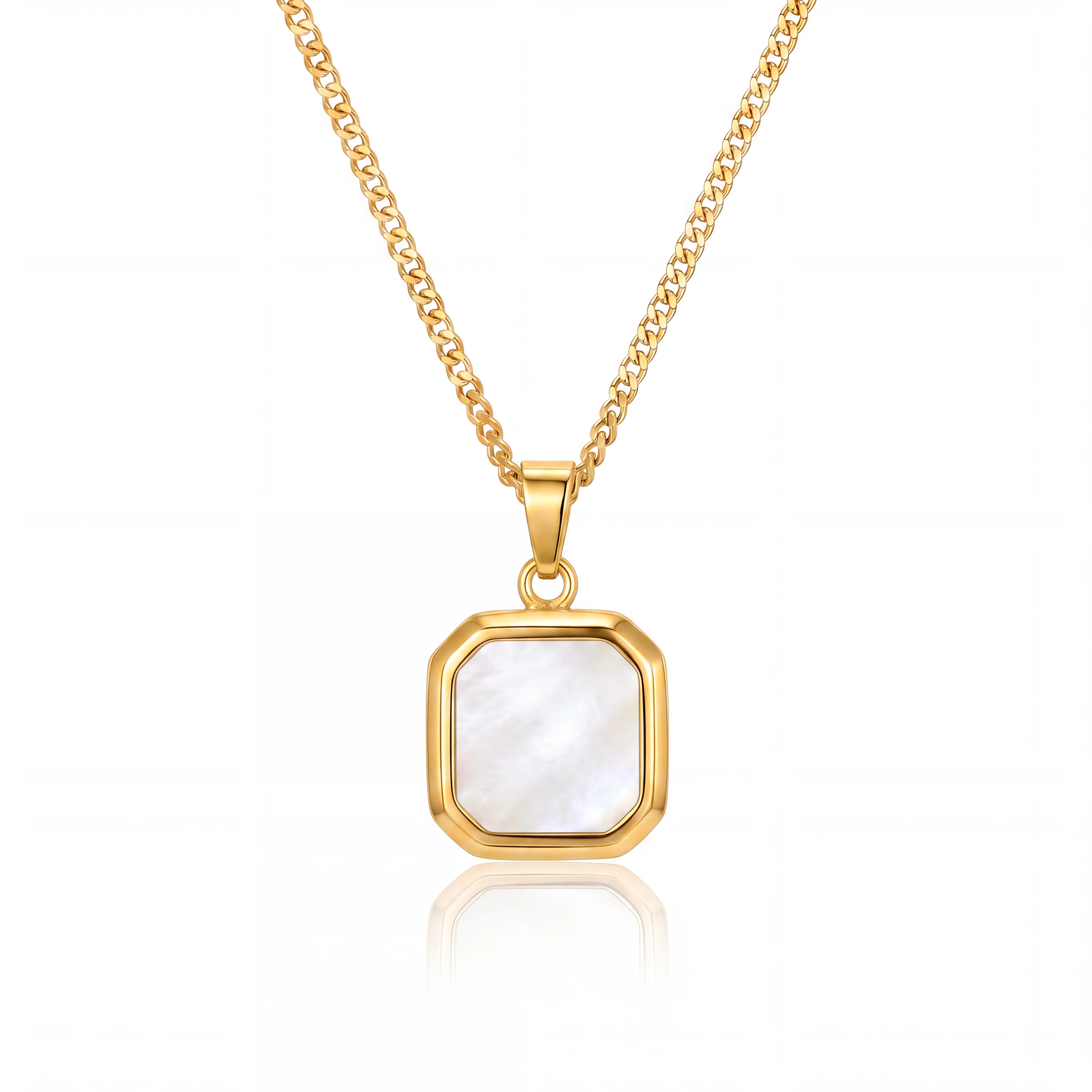Metallic Onyx Pendant (Gold)