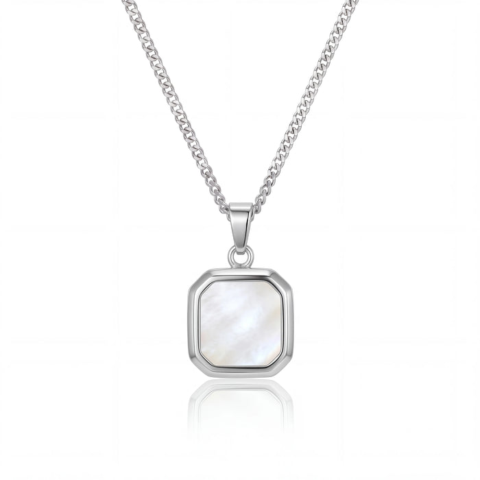 Metallic Onyx Pendant (Silver)