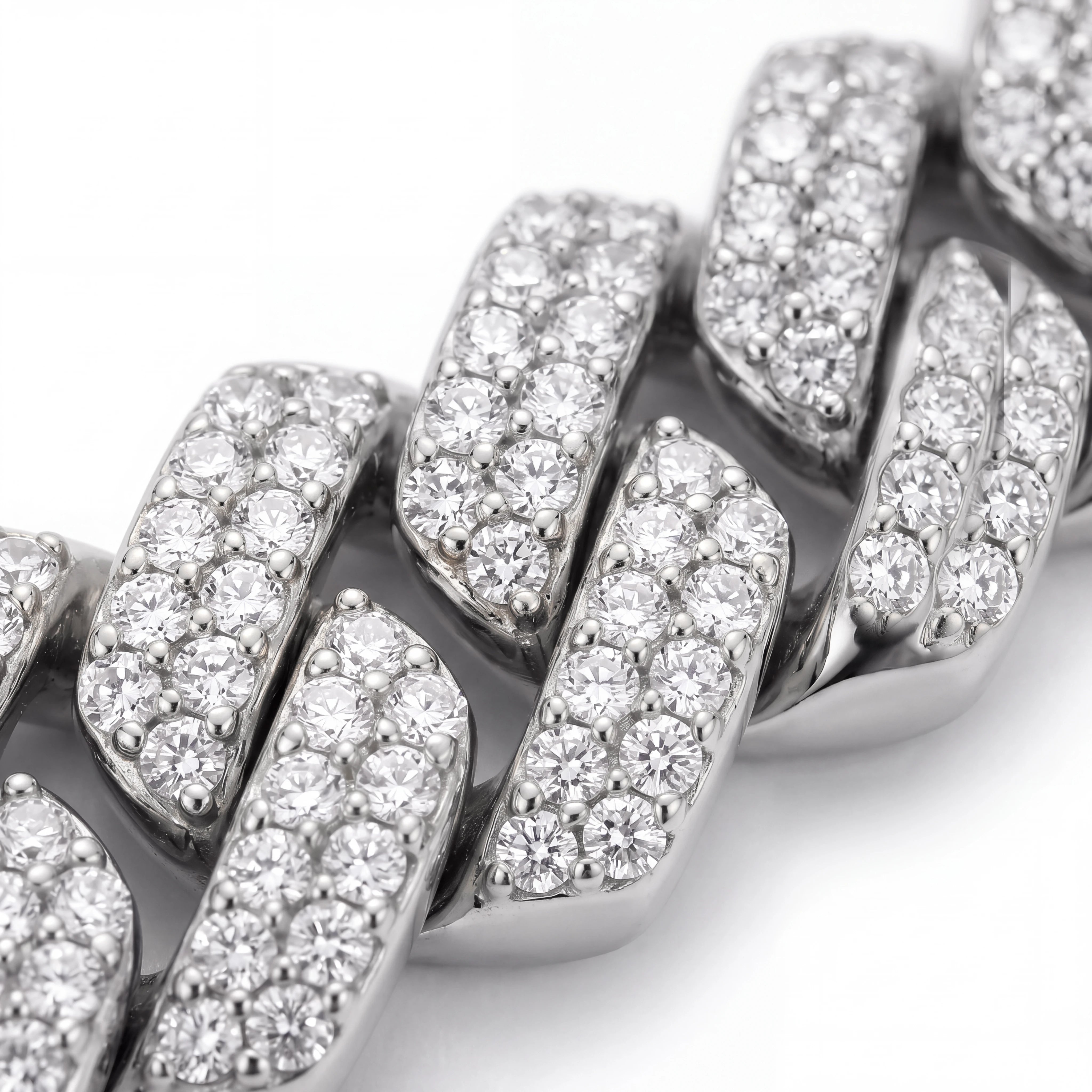 Micro Cuban Iced Bracelet (Silver)