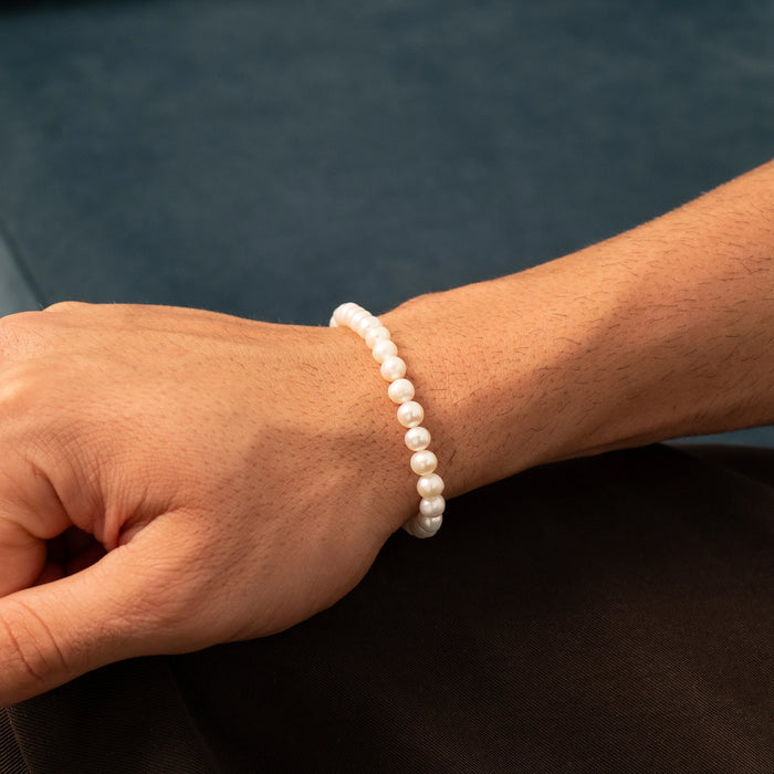 Natural Pearl Bracelet (Silver)
