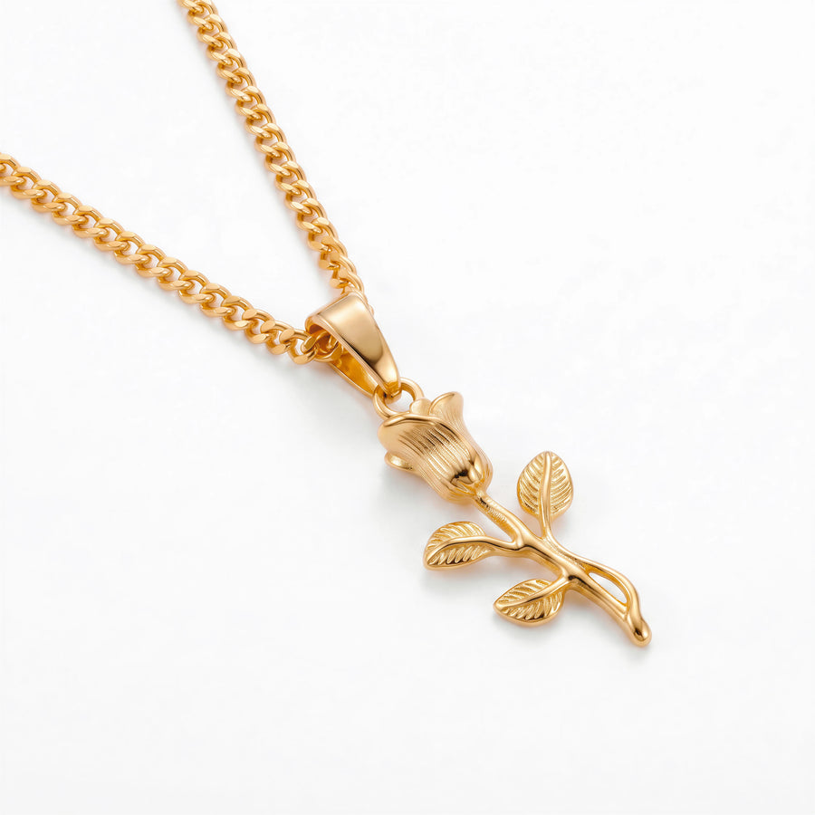 Rose Pendant (Gold)