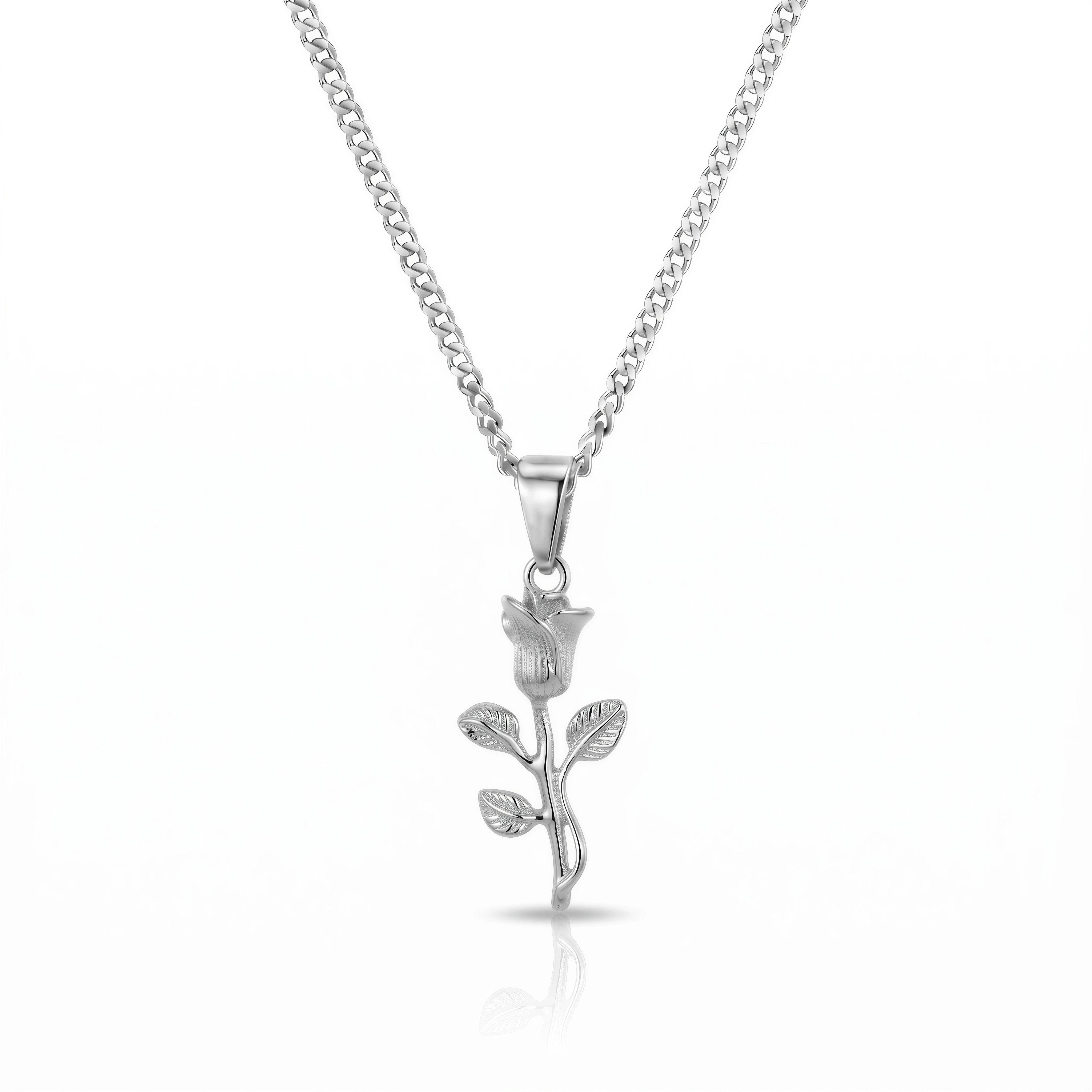 Rose Pendant (Silver)