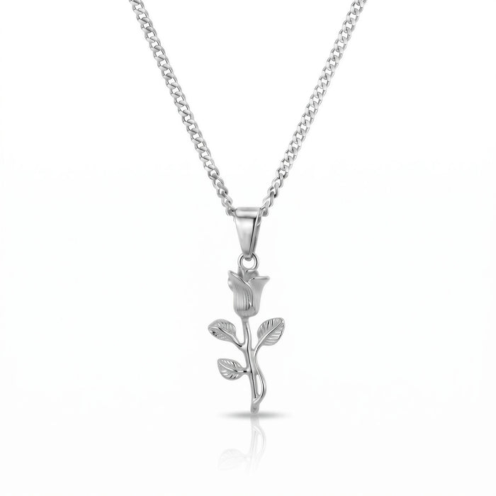 Rose Pendant (Silver)